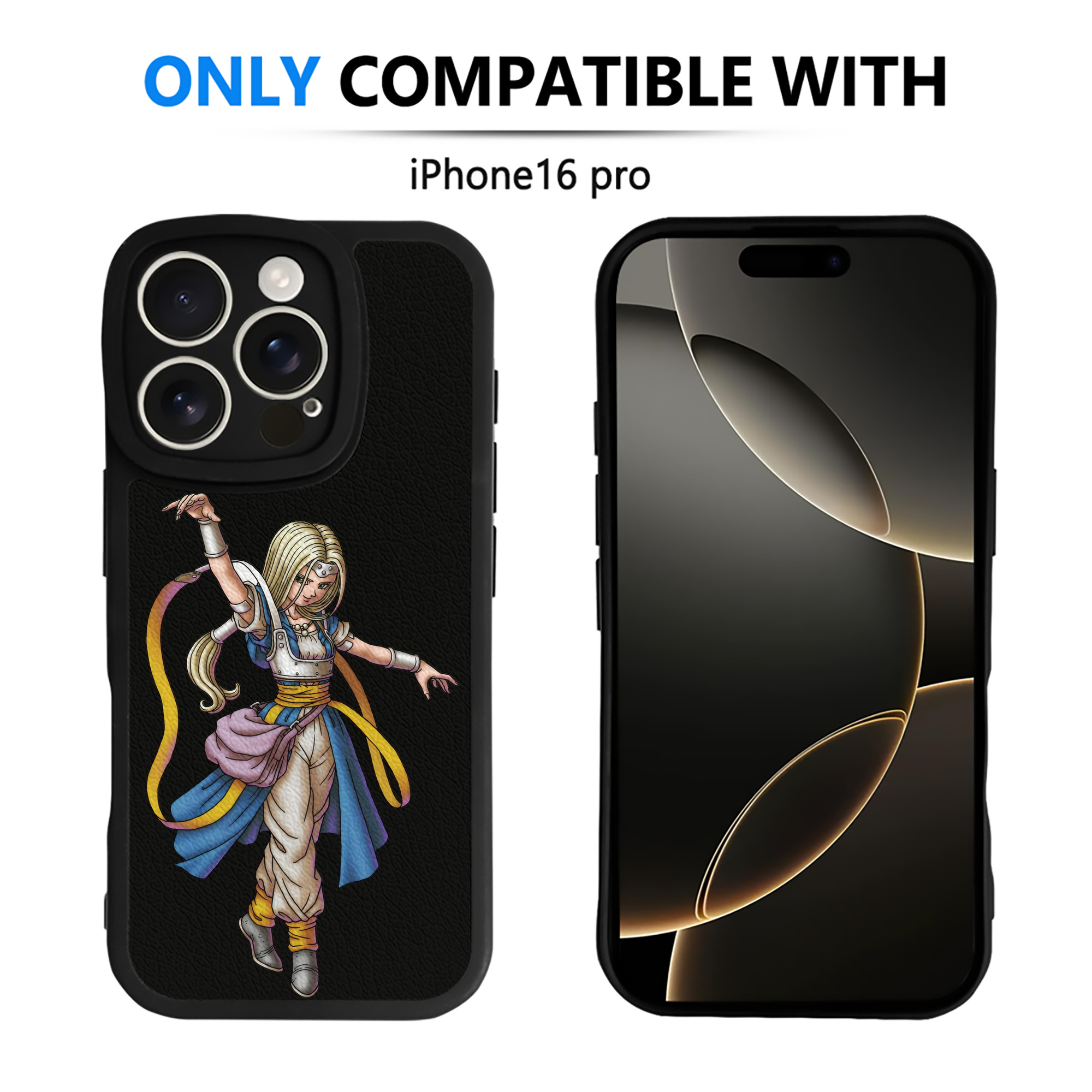 （画像用） ドラゴンクエスト Doragon Kuesuto Dragon Quest 【iPhone 16シリーズ対応】シリコンスマホケース（レザー調） 材質：シリコン